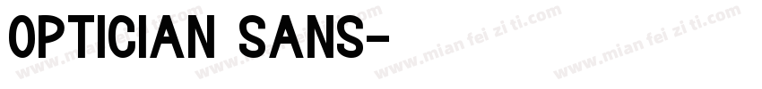 optician sans字体转换